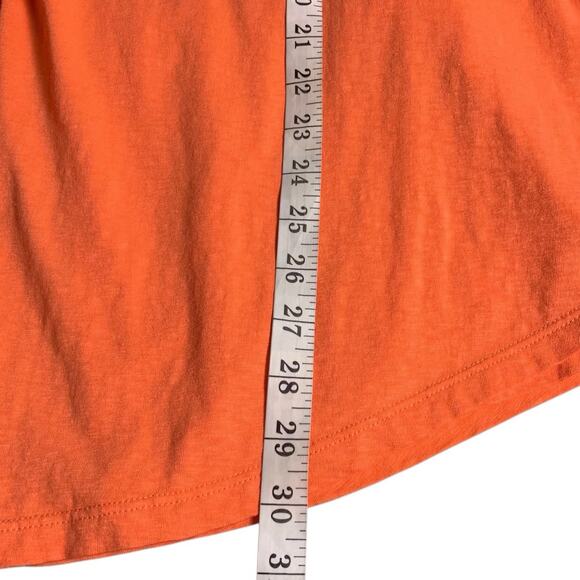 Chico's Top NWT Women's Size 4 (2X) Nectarine Eyelet Tiered Sleeve Tropical - Picture 7 of 7